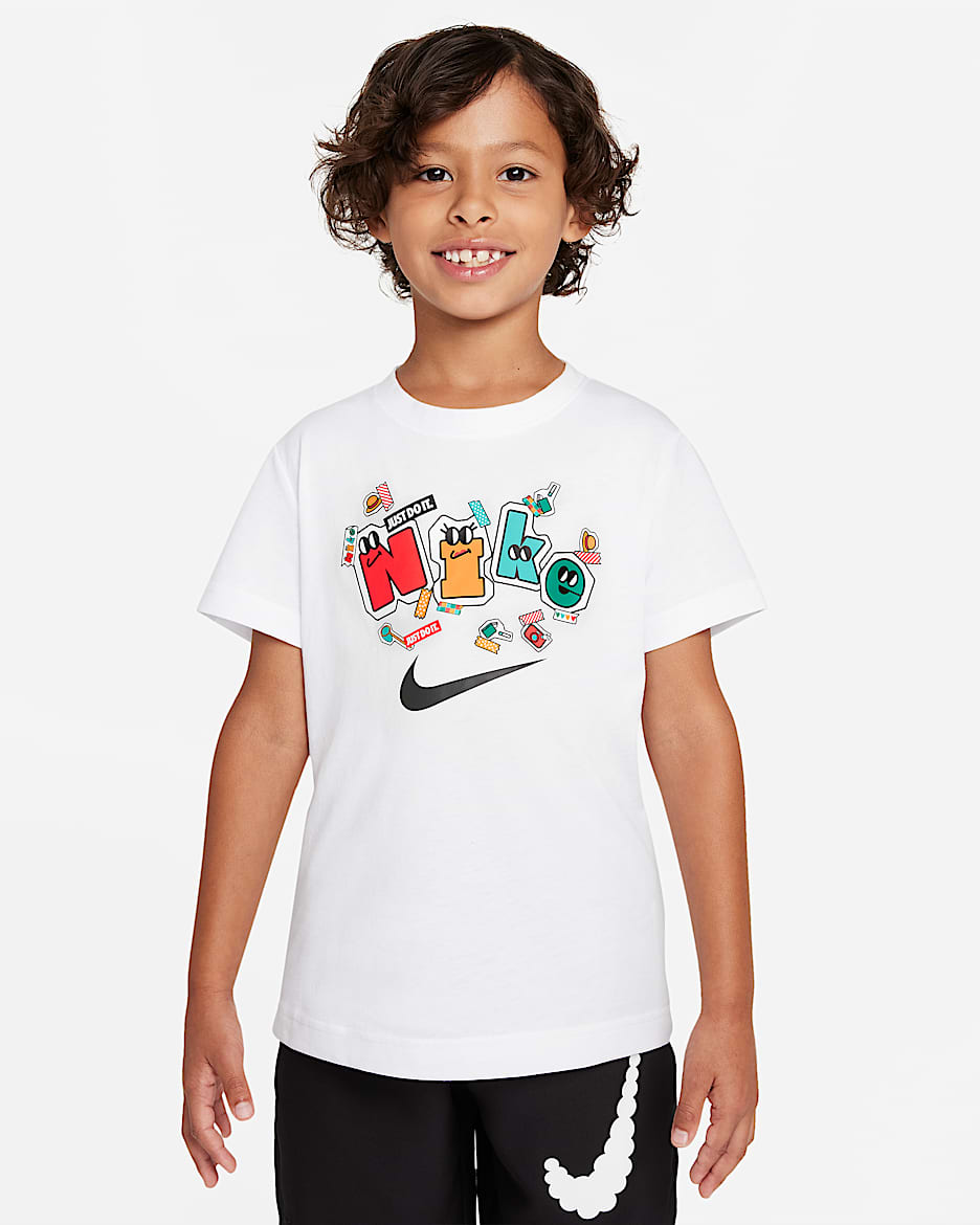 Nike 幼童T恤 - 白色