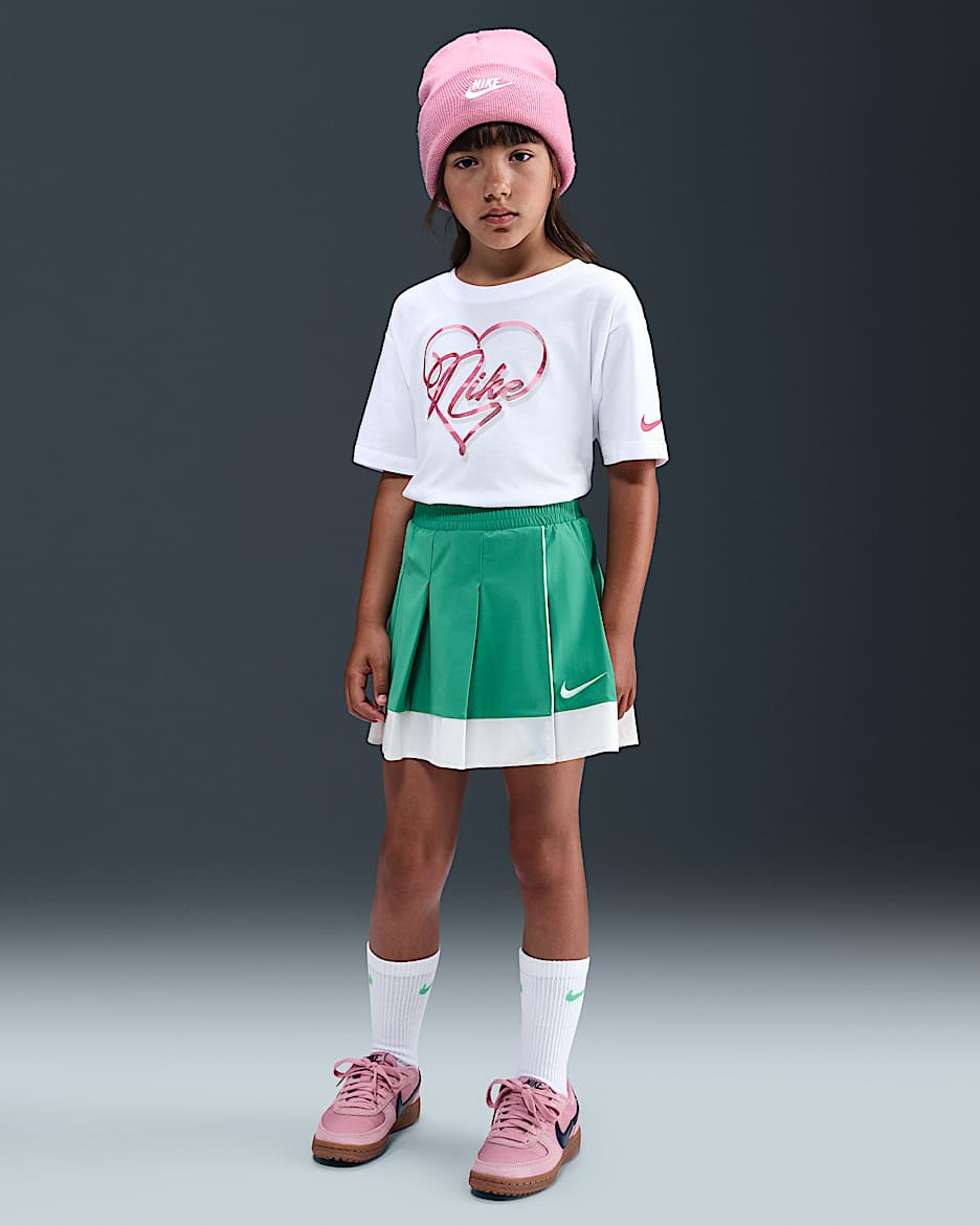 Nike 幼童梭织半身裙 - 体育场绿