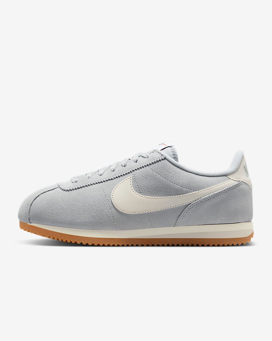 Nike Cortez 女子运动鞋 - 浅烟灰/帆白/橡皮浅褐/浅土褐