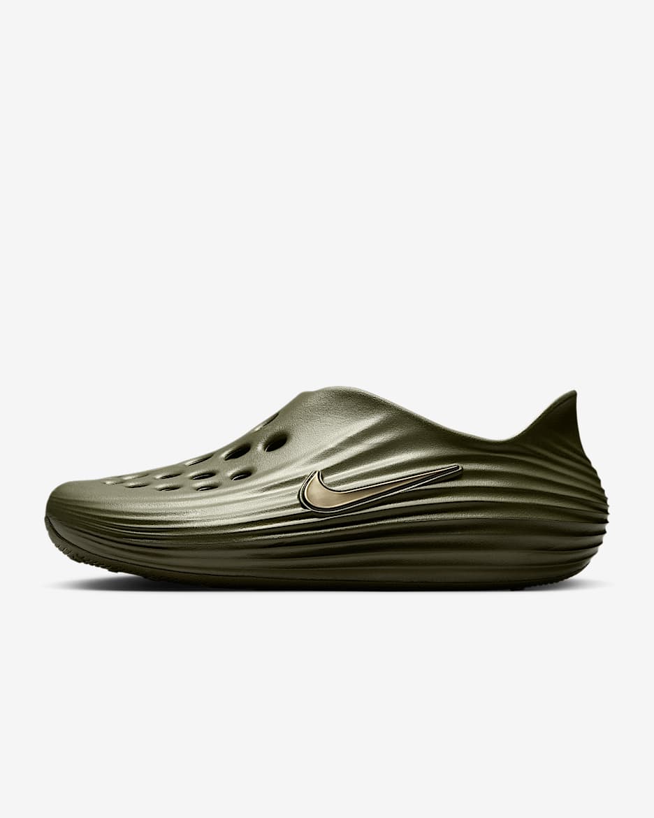 Nike ReactX Rejuven8 易穿脱男子凉鞋流沙鞋一脚蹬凉鞋 - 中橄榄绿/中橄榄绿/中橄榄绿