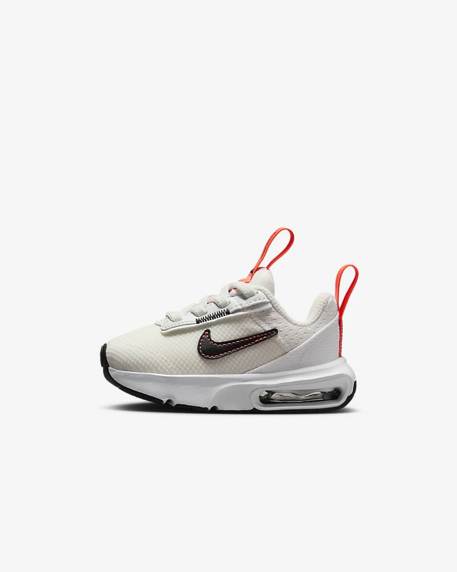 Nike Air Max INTRLK Lite 婴童易穿脱气垫轻便运动鞋 - 山峰白/超级橙/白色/黑