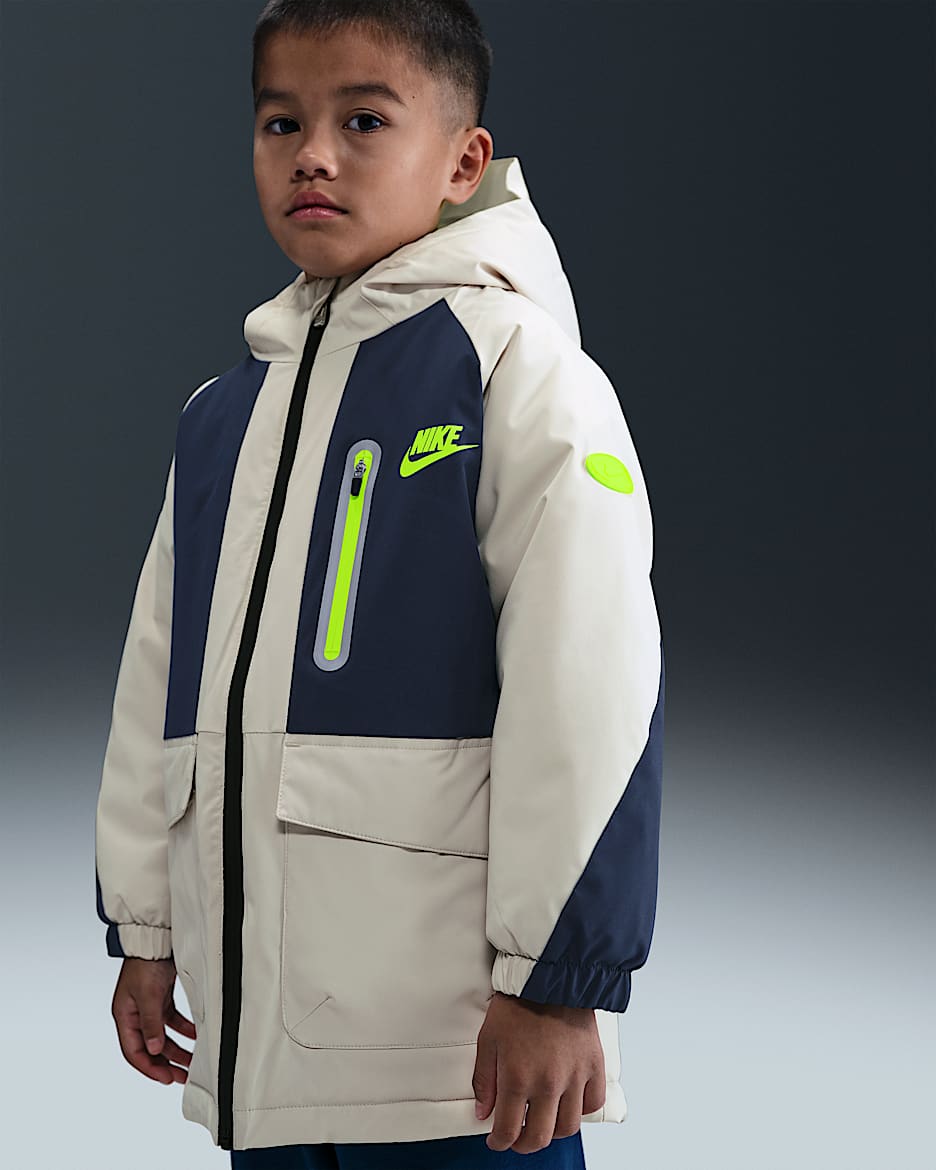 Nike Tech 幼童三防夹克 - 深藏青