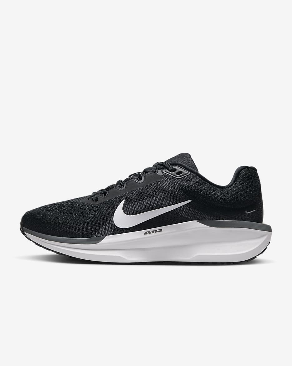 Nike Winflo 11 女子公路跑步鞋 - 黑/煤黑/冷灰/白色