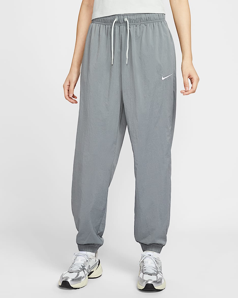 Nike Sportswear 女子梭织长裤 - 雾灰