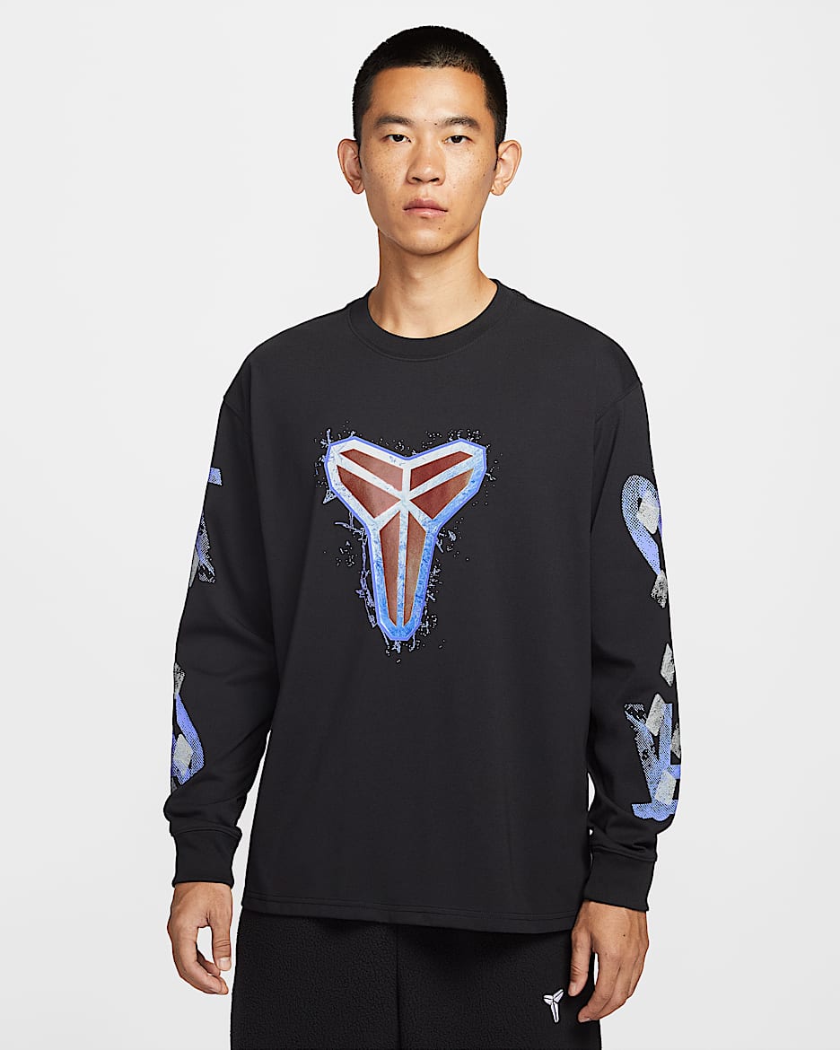 Kobe Dri-FIT 科比男子速干长袖篮球T恤 - 黑