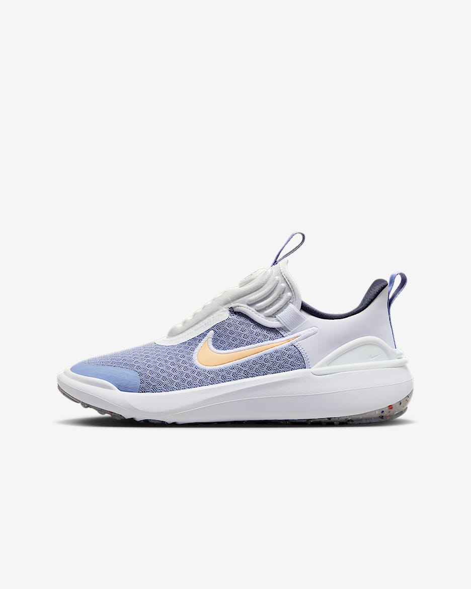 Nike E-Series 1.0 (GS) 大童运动童鞋 - 薄雾灰蓝/白色/铁架黑/激光橙
