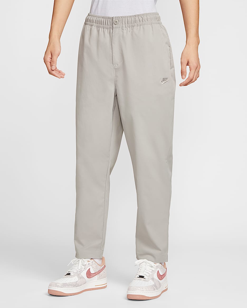Nike Club 男子梭织锥形剪裁长裤 - 大学灰/大学灰