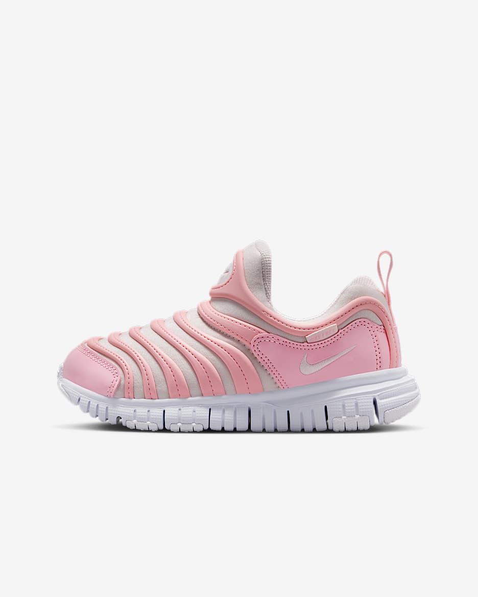 Nike Dynamo Free 耐克毛毛虫幼童易穿脱运动鞋 - 中柔粉/白色/珍珠粉