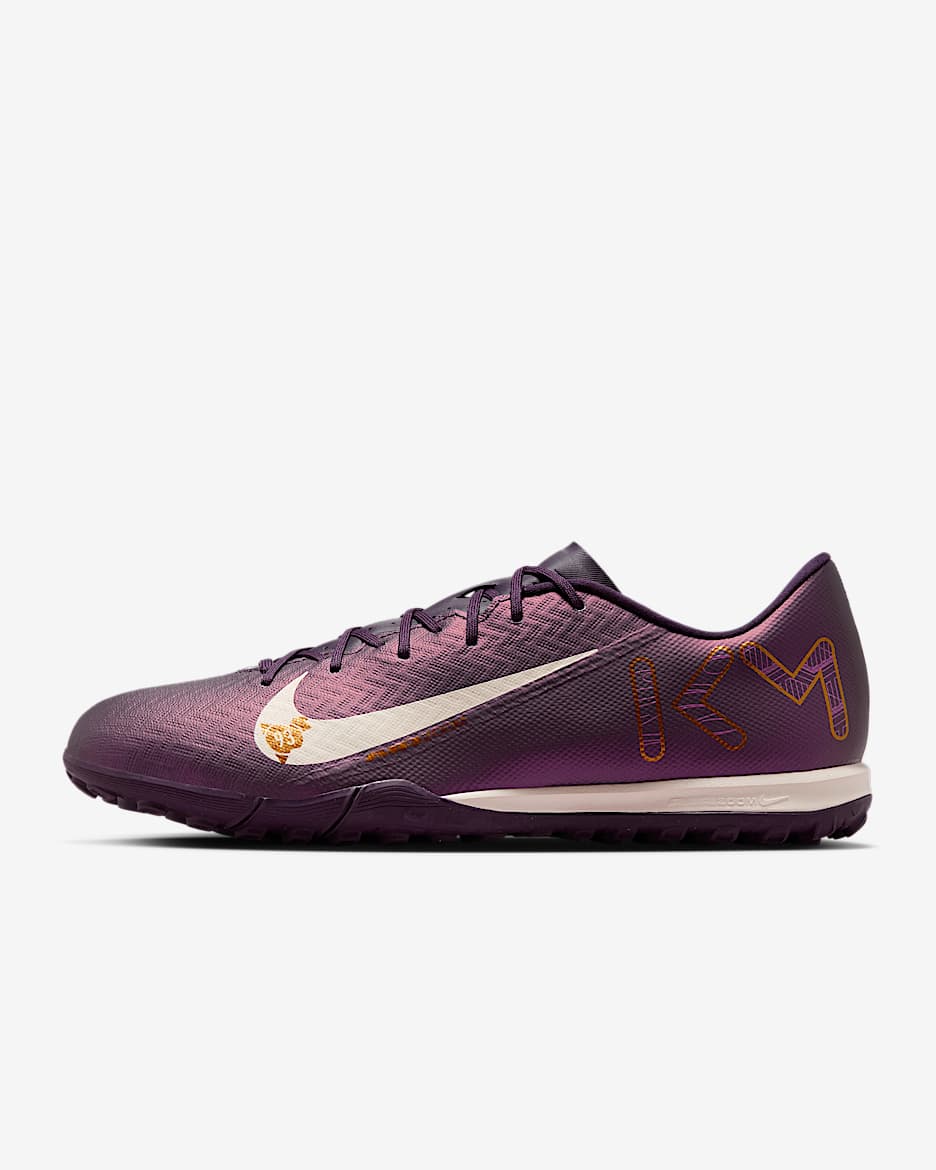 Nike Mercurial Vapor 16 Academy "Kylian Mbappé" 耐克刺客系列姆巴佩男/女人造场地低帮足球鞋 - 华丽紫/淡象牙白