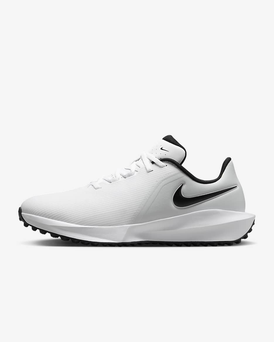 Nike Infinity G NN 男/女高尔夫球鞋 - 白色/白金色/黑