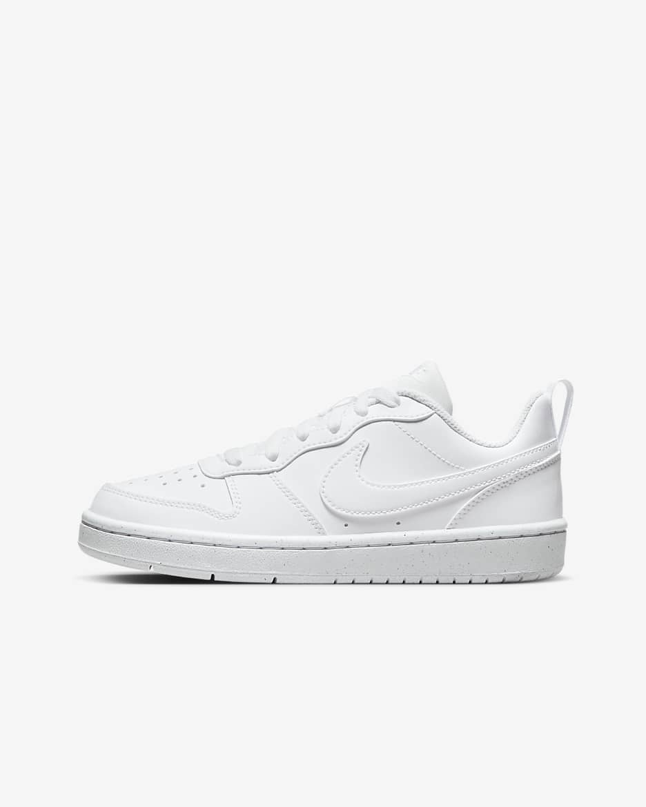 Nike Court Borough Low Recraft 耐克酷菠萝大童运动鞋 - 白色/白色/白色