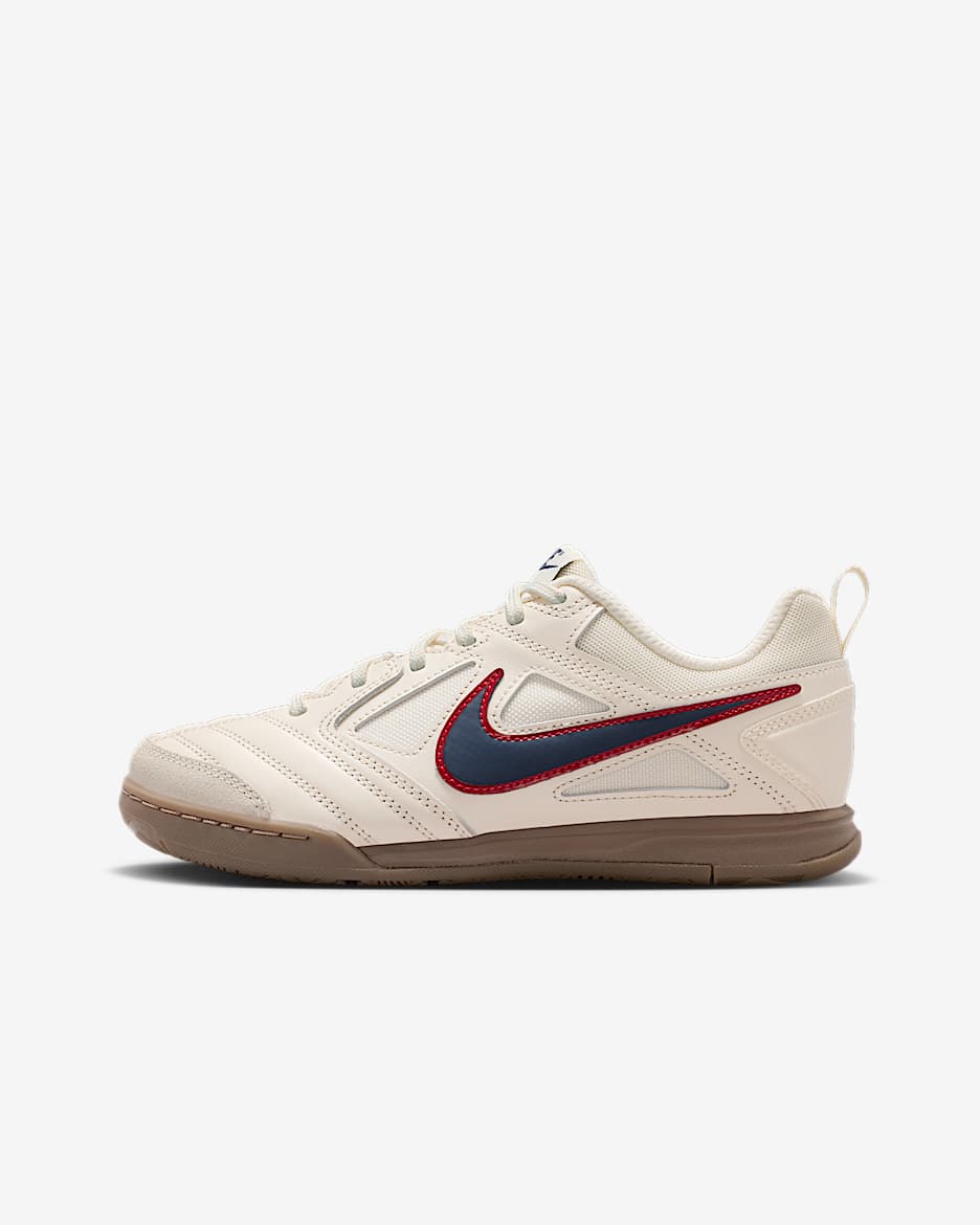 Nike Gato 大童运动鞋 - 淡象牙白/大学红/橡皮暗褐/闪电蓝
