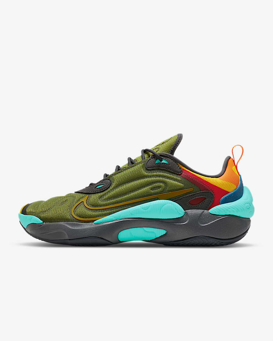 Nike React Atlas 男子运动鞋 - 军裤卡其/极光绿/热辣咖喱黄/沙漠苔绿