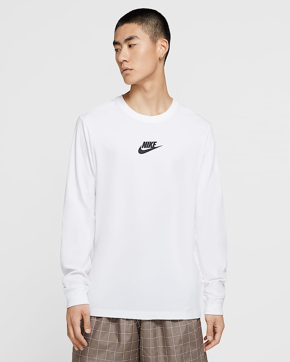 Nike Sportswear JDI 男子长袖T恤 - 白色