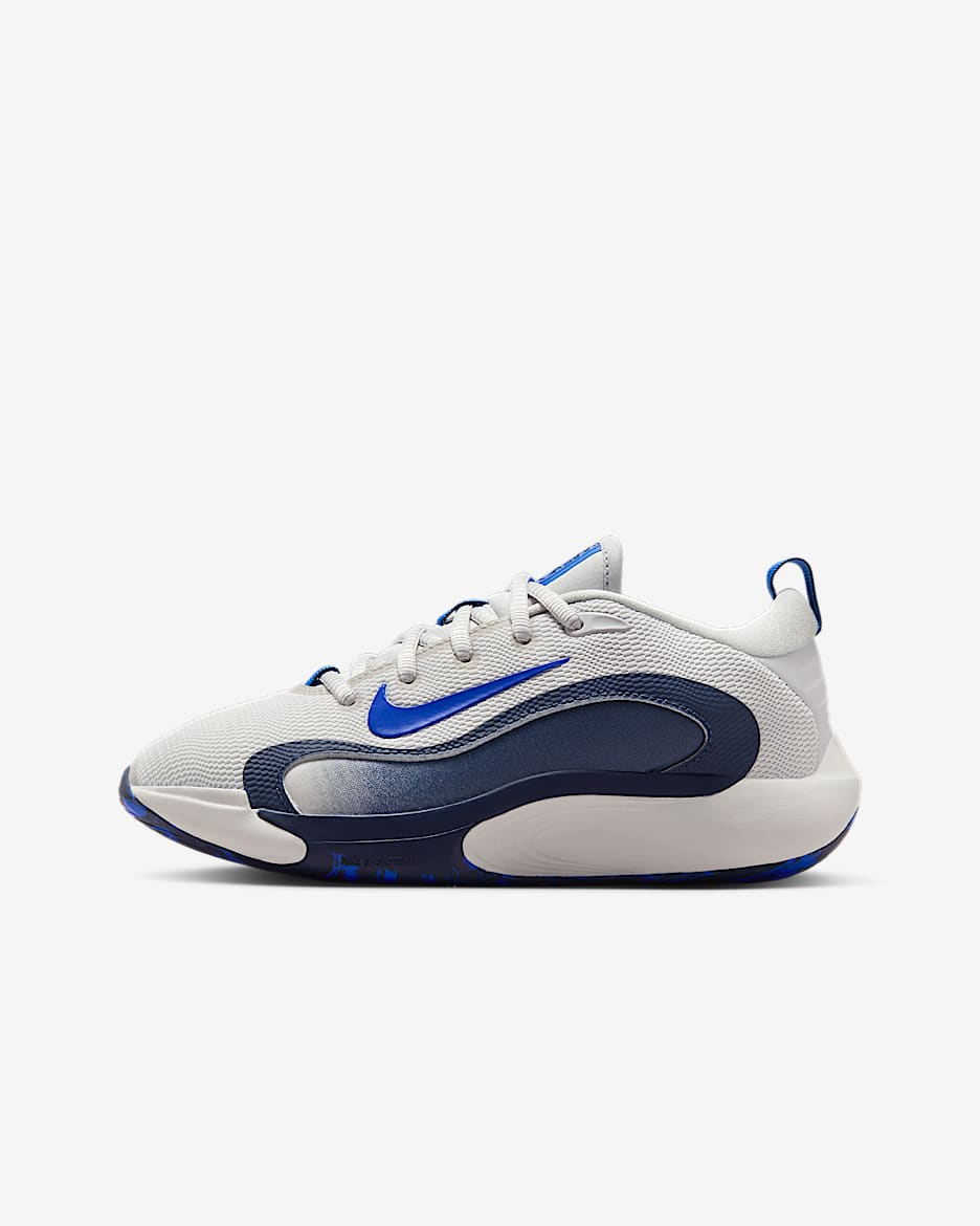 Nike IsoFly 大童篮球鞋 - 苍野灰/深藏青/皇家蓝