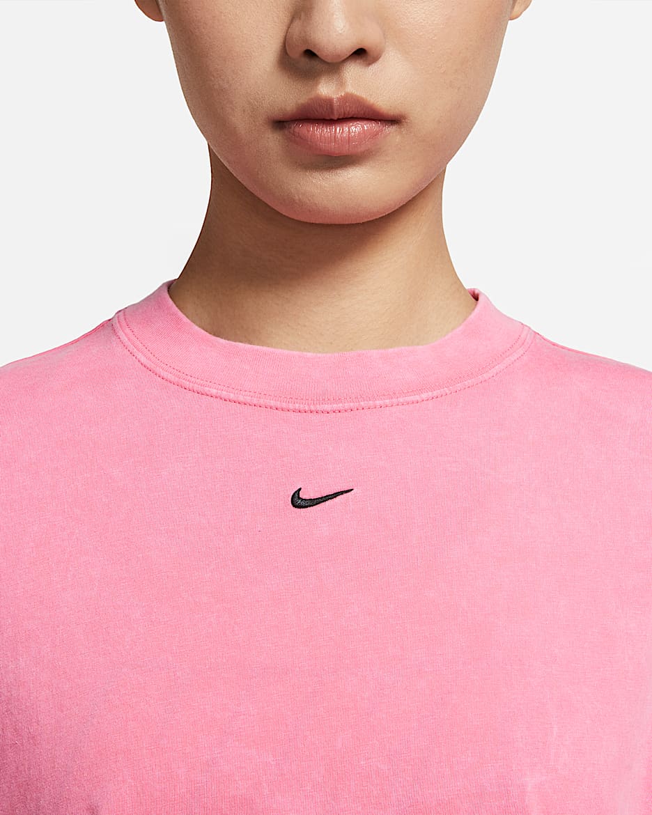 Nike Sportswear Essential 女子短袖T恤 - 落日红