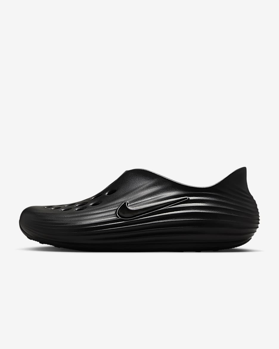 Nike ReactX Rejuven8 易穿脱男子凉鞋流沙鞋一脚蹬凉鞋 - 黑/黑/黑