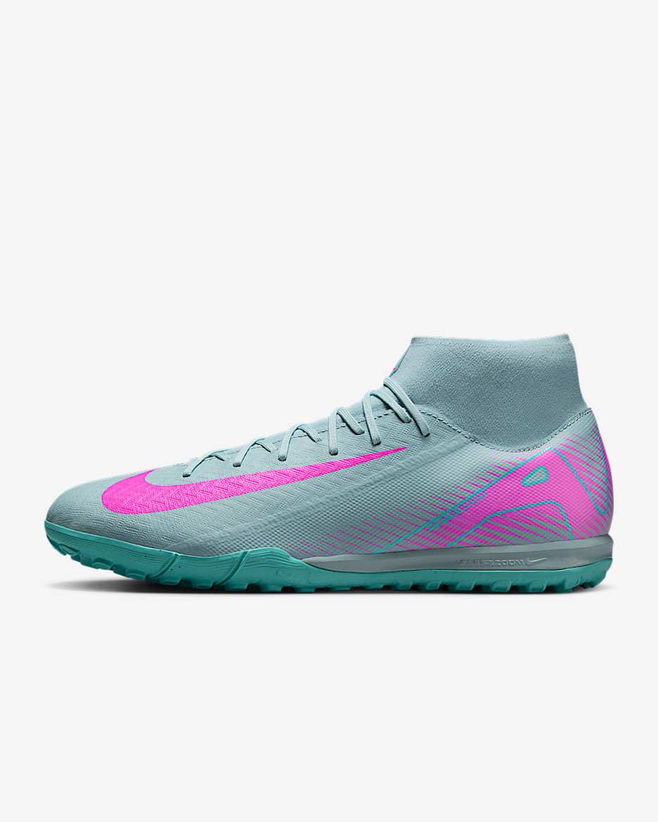 Nike Mercurial Superfly 10 Academy 耐克刺客系列人造场地高帮足球鞋 - 海洋深蓝/爆炸粉