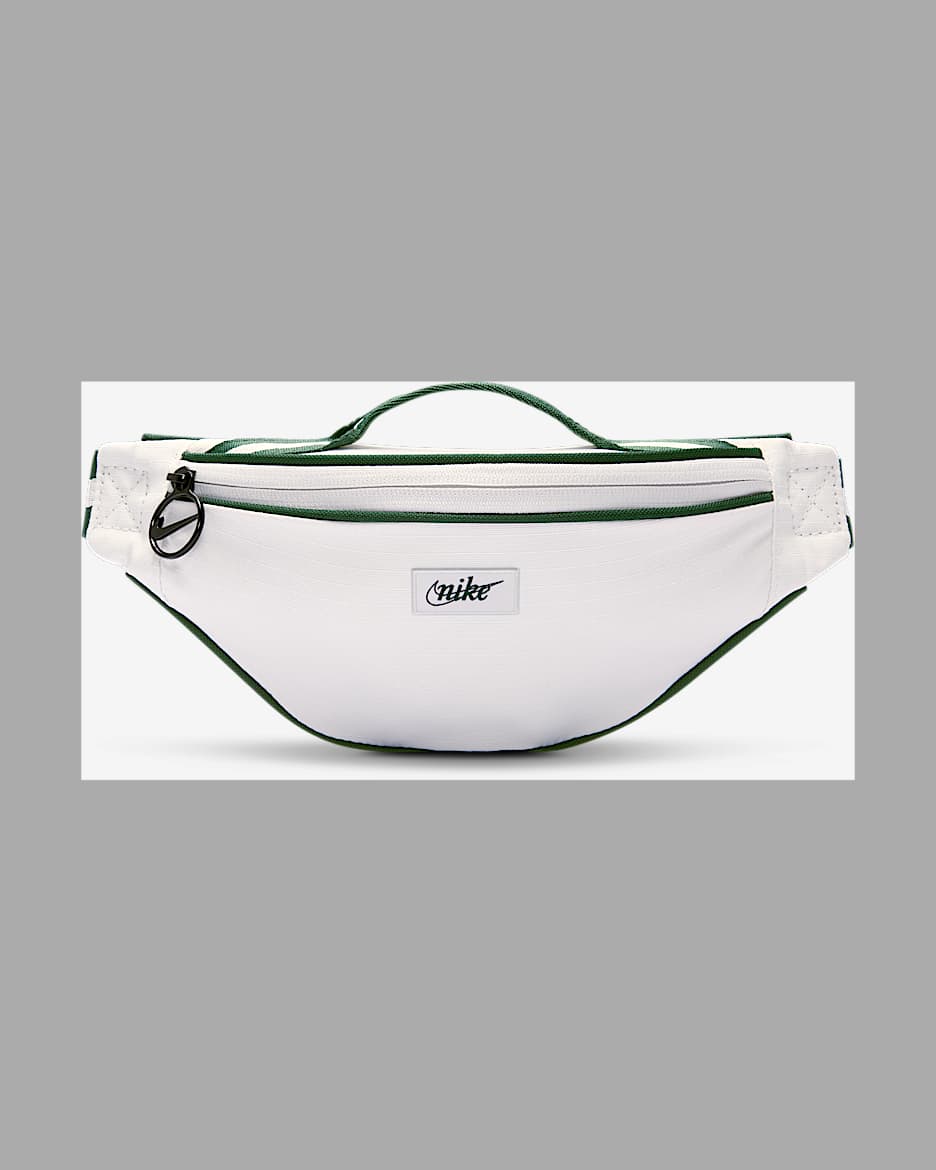 Nike Heritage 复古腰包 - 幻影灰白/冷杉绿/冷杉绿