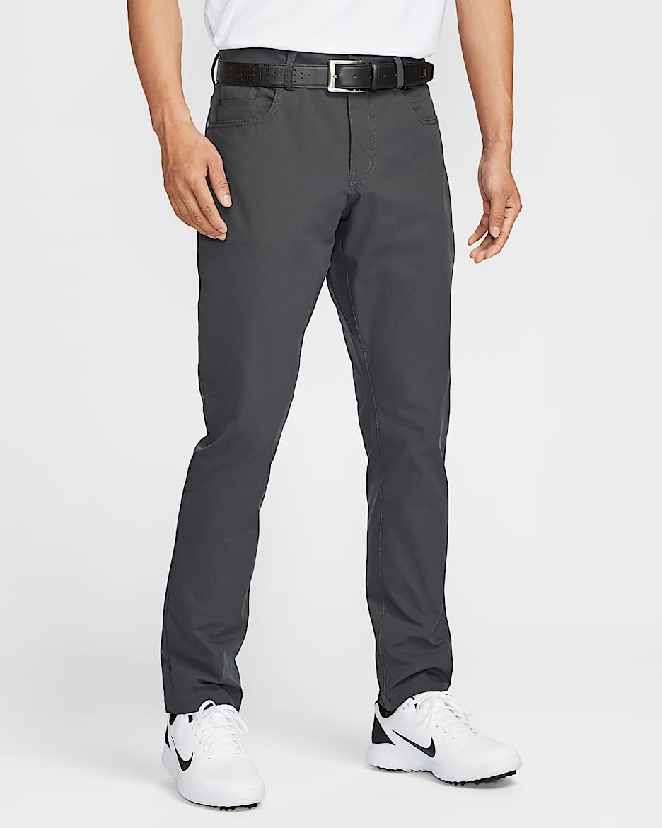 Nike Tour 男子 5 口袋修身高尔夫长裤 - 煤黑/煤黑