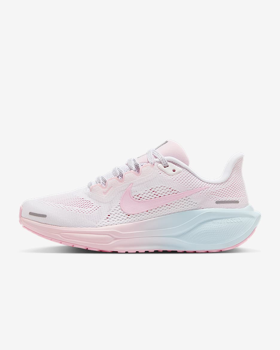 Nike Pegasus 41 耐克飞马女子公路跑步鞋 - 白色/冰川蓝/泡沫粉
