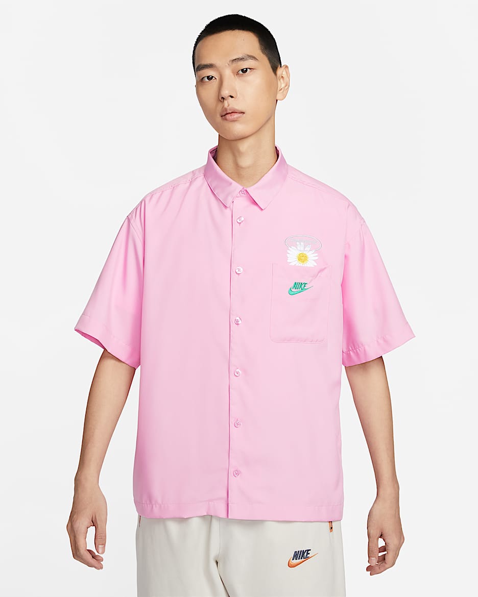 Nike Sportswear Nike 小雏菊系列男子短袖衬衫 - 上升粉
