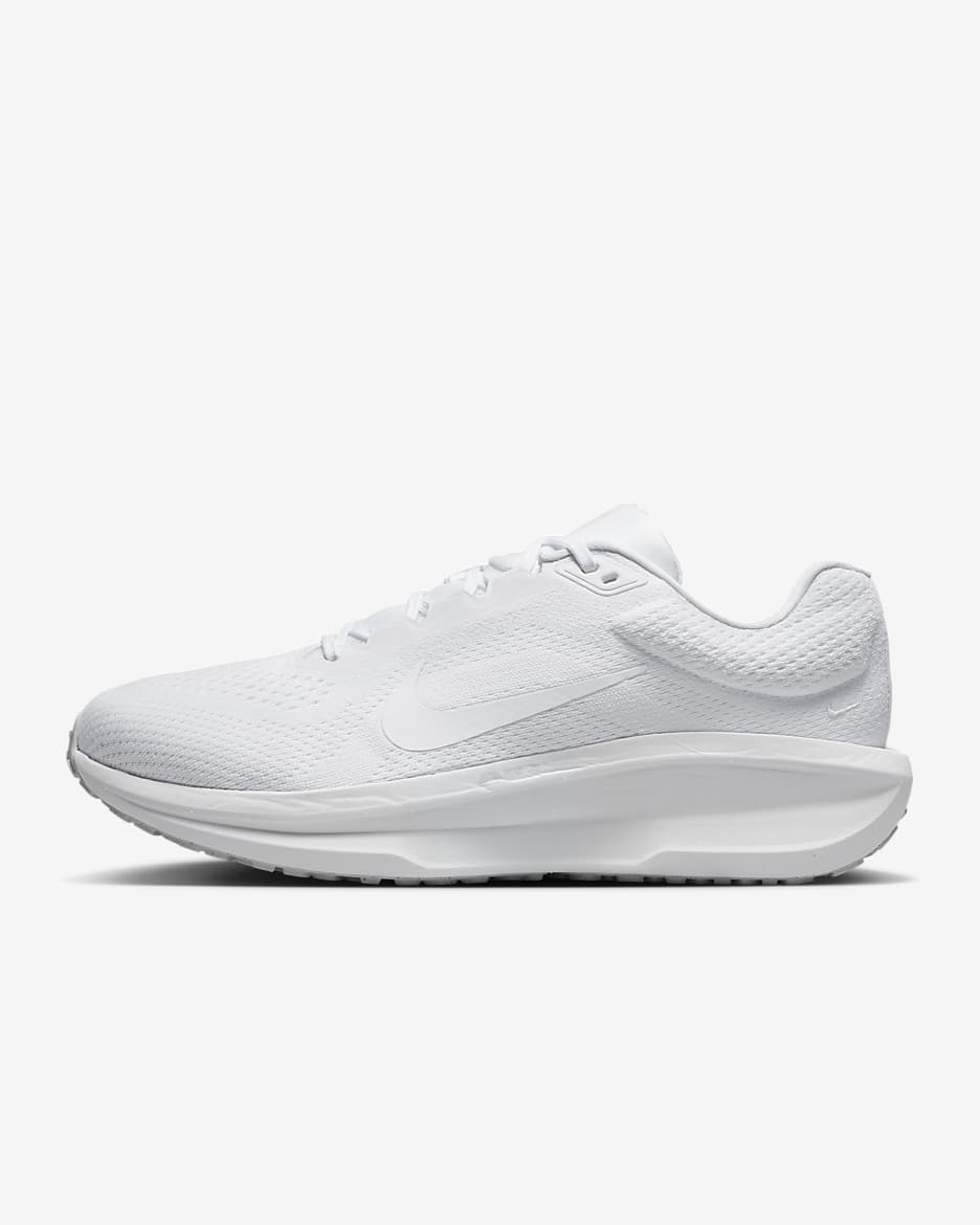 Nike Winflo 11 男子公路跑步鞋 （宽版） - 白色/尘光子色/白色