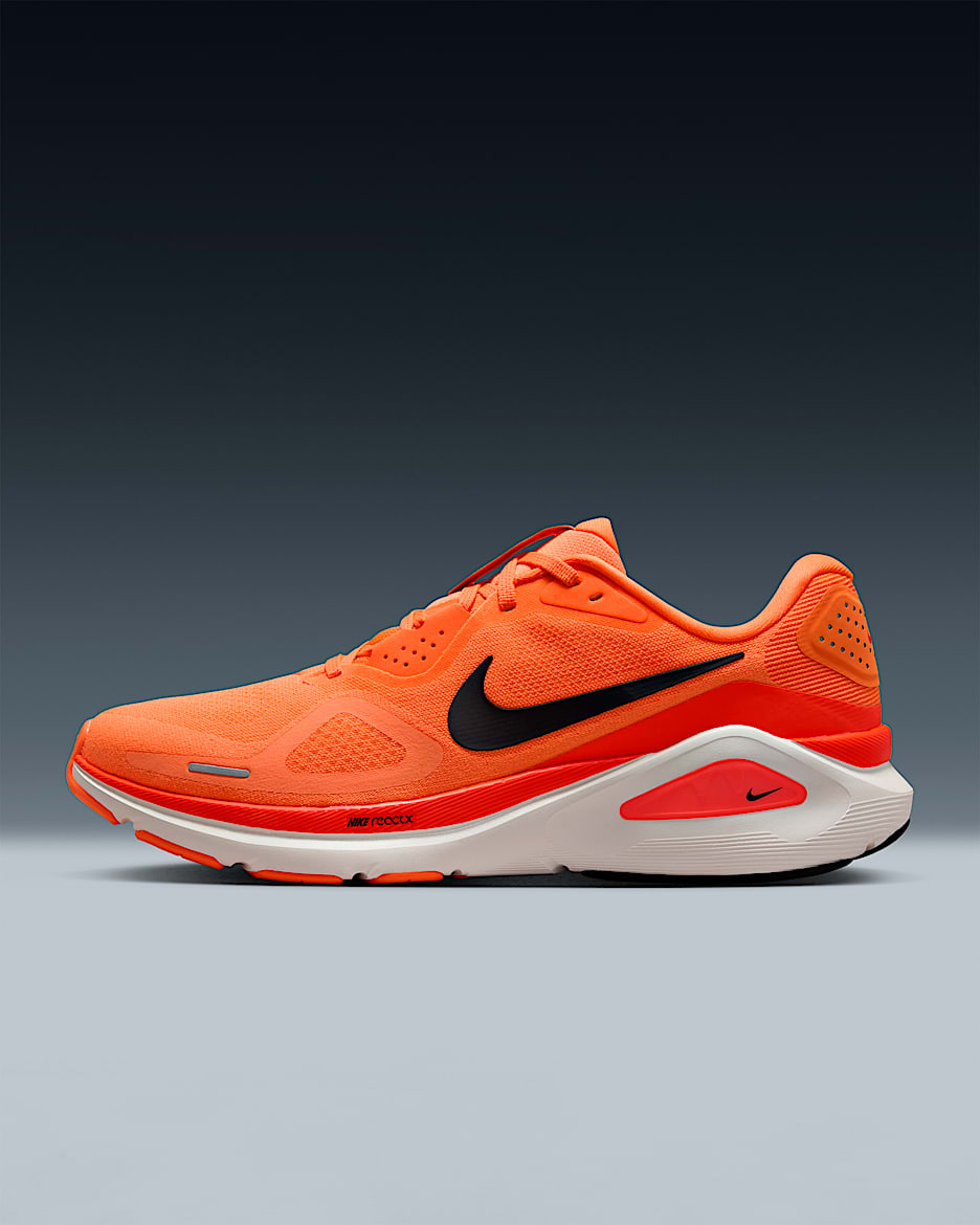 Nike Structure 26 耐克稳程男子公路跑步鞋 - 荷兰橙/鲜橙红/粉白/黑