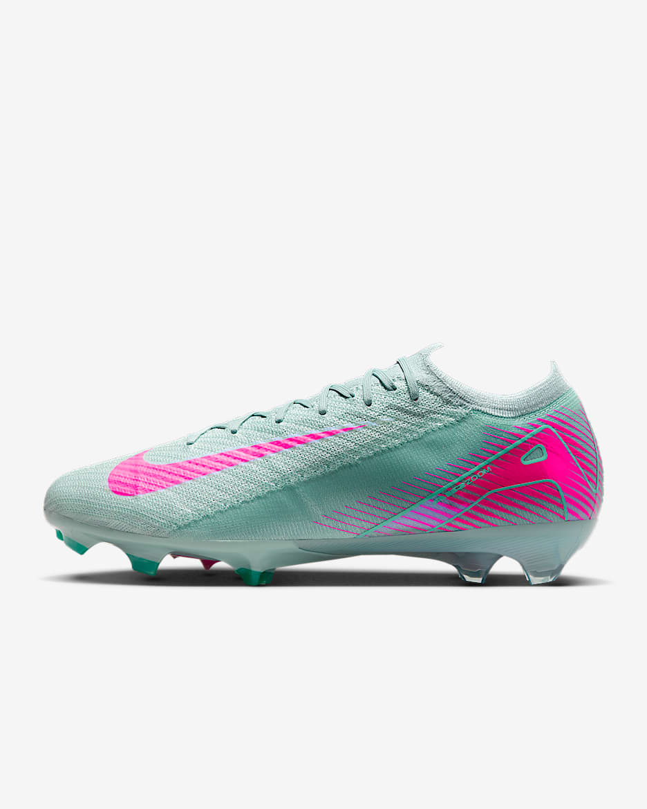 Nike Mercurial Vapor 16 Elite 耐克刺客系列天然硬质草地低帮足球鞋 - 海洋深蓝/爆炸粉