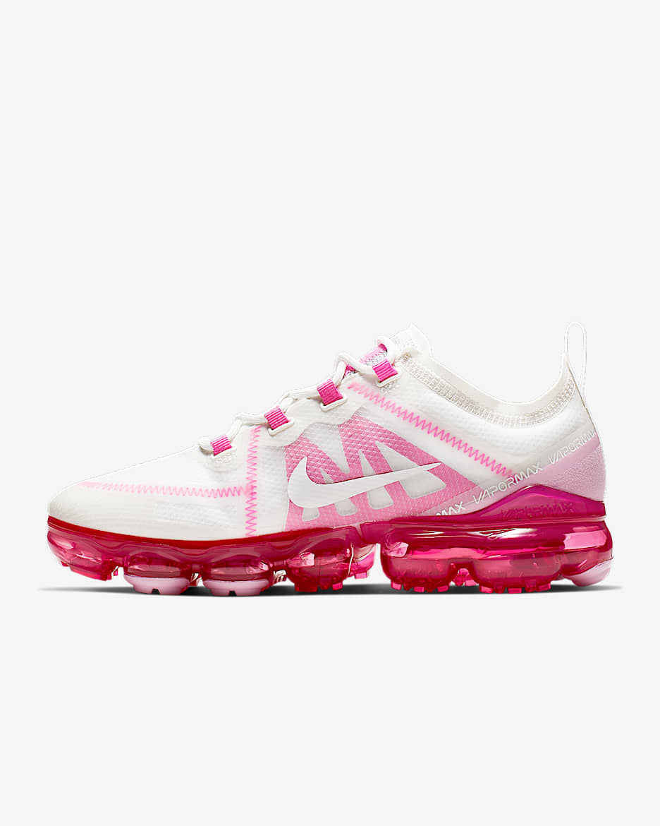Nike Air VaporMax 2019 女子运动鞋 - 山峰白/激光紫红/上升粉/山峰白