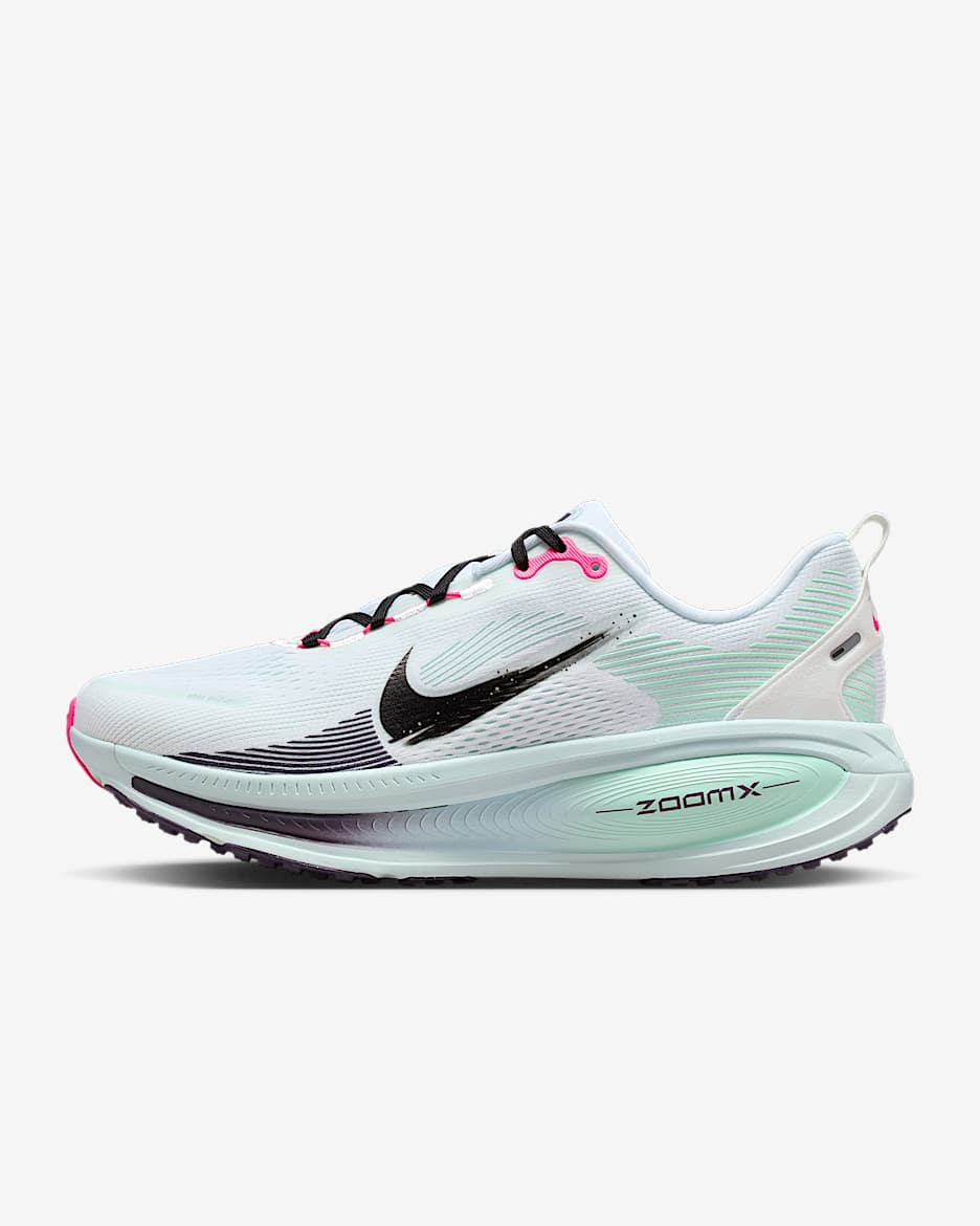Nike Vomero 18 耐克迈柔男子公路跑步鞋 - 白色/冰川蓝/透明粉/黑