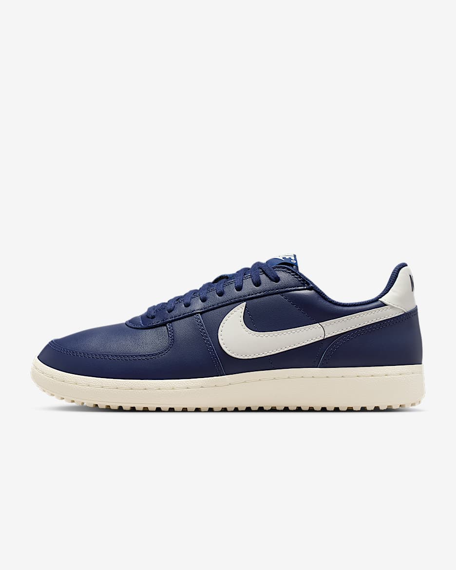 Nike Field General Leather 男子薄底运动鞋 - 深藏青/深藏青/帆白/帆白