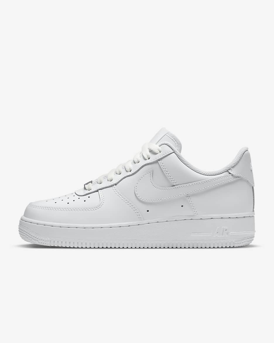 Nike Air Force 1 '07 女子空军一号运动鞋板鞋 - 白色/白色/白色/白色