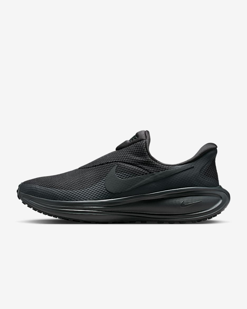 Nike Revolution 8 EasyOn 男子公路跑步鞋 - 煤黑/黑/煤黑