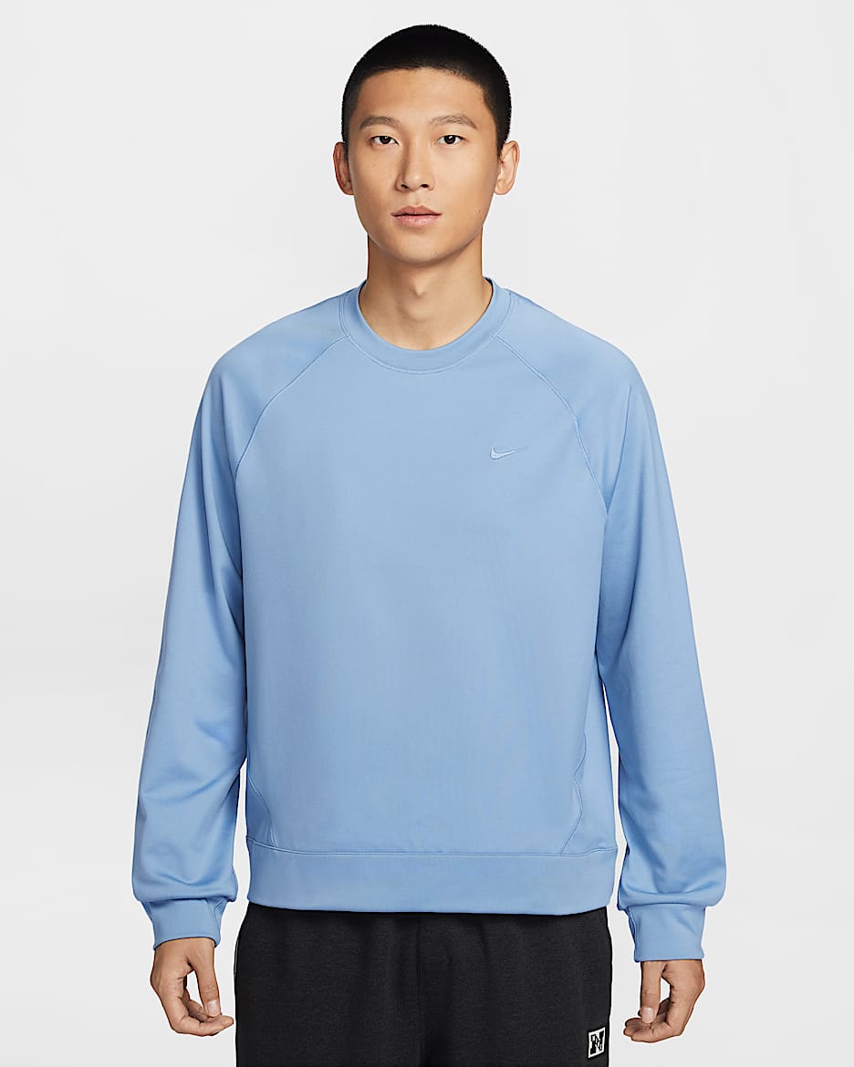 Nike Primary NanoKnit Dri-FIT 男子防晒速干百搭长袖上衣 - 工作蓝/工作蓝