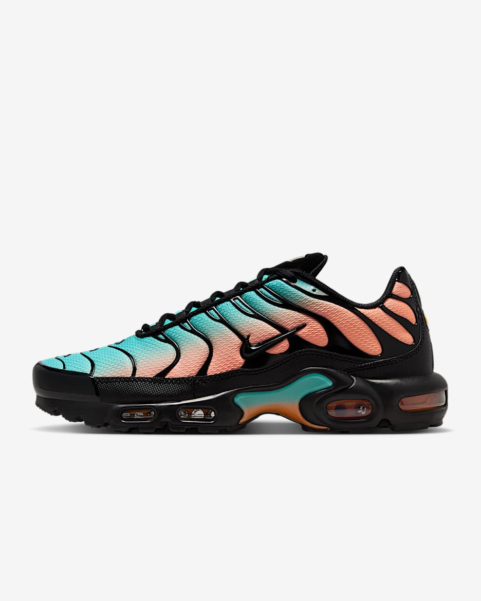 Nike Air Max Plus 男子运动鞋 - 黑/极光绿/脉冲橙/黑
