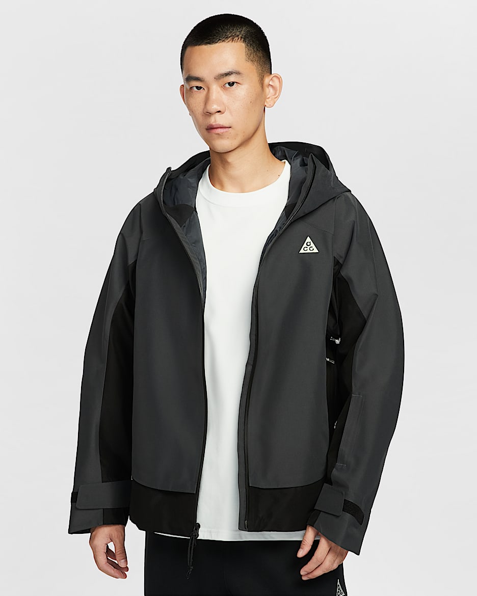 Nike ACG "Mystery Lights" 2L 男子防风防水夹克硬壳冲锋衣 - 煤黑/煤黑/黑/黑