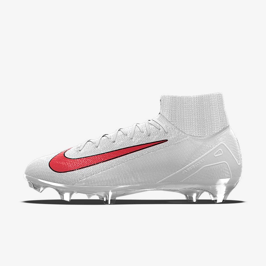 Nike Mercurial Superfly 10 Elite By You 耐克刺客系列专属定制天然硬质草地高帮足球鞋 - 黑/铁灰/黑