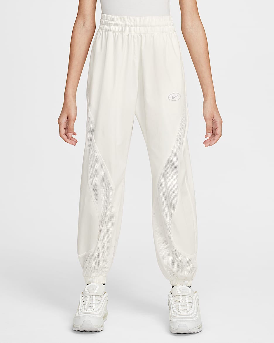 Nike Sportswear 大童（女孩）长裤 - 帆白/帆白