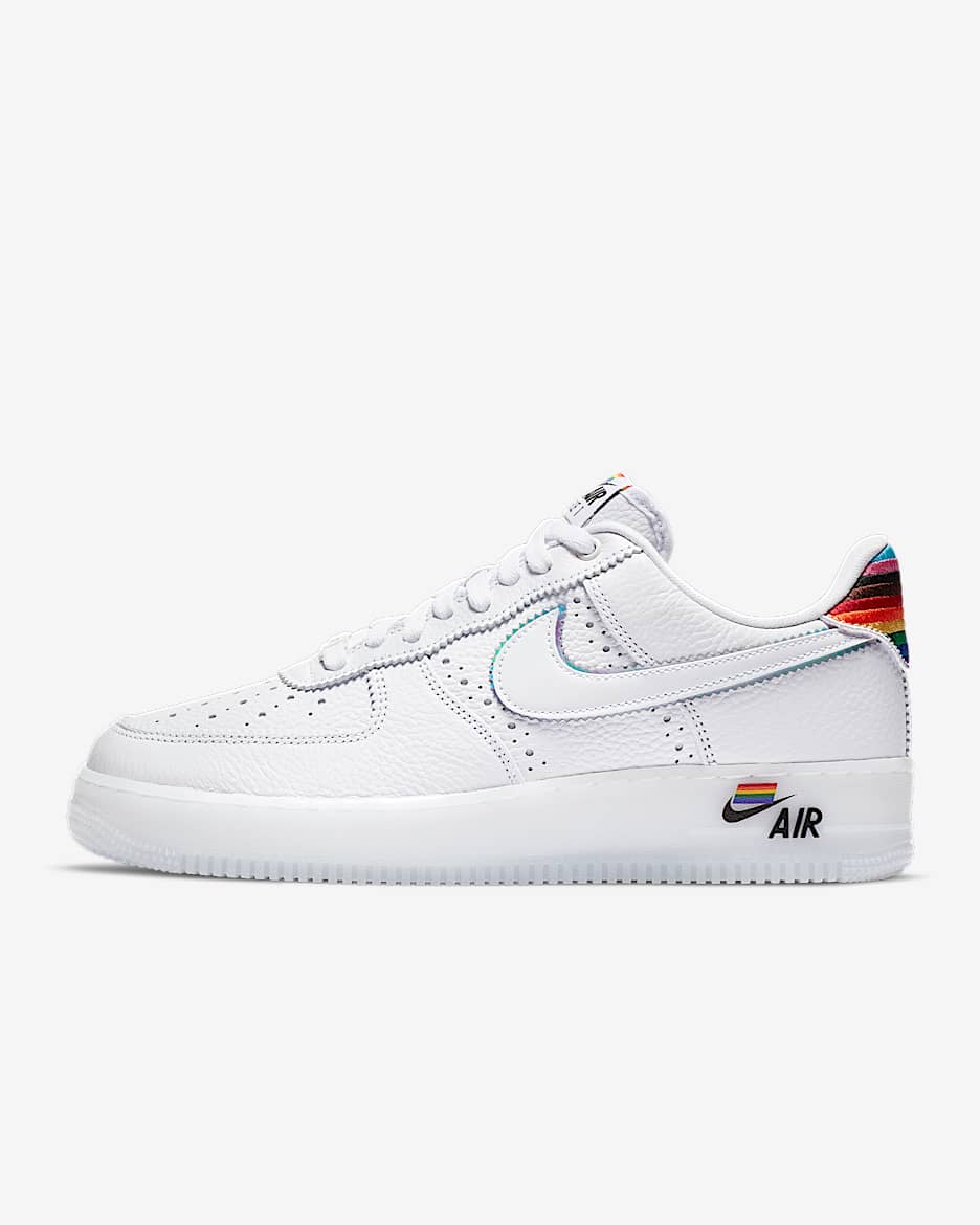 Nike Air Force 1 BETRUE 男子运动鞋 - 白色/多色/白色