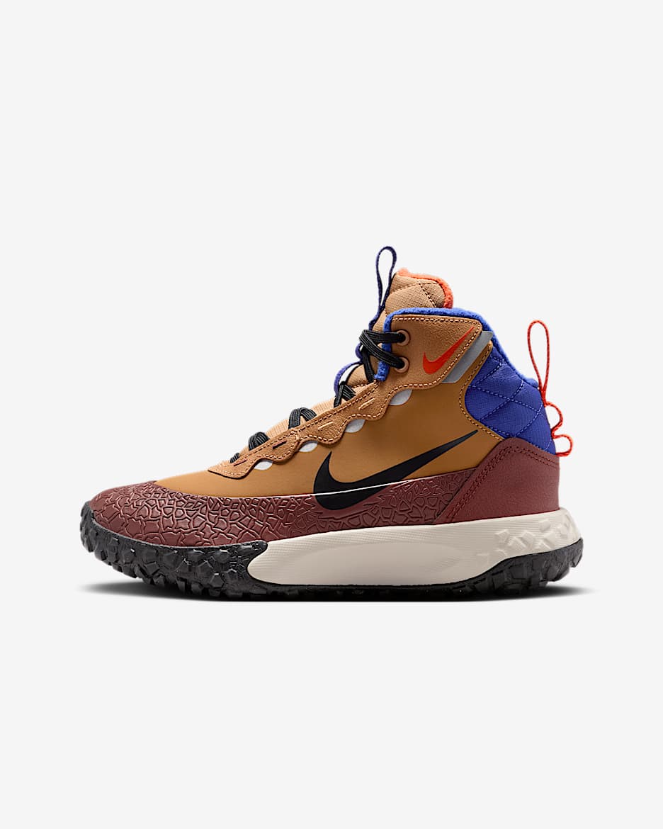 Nike Terrascout 大童运动靴 - 亚麻/月蚀古铜/深夜蓝/黑