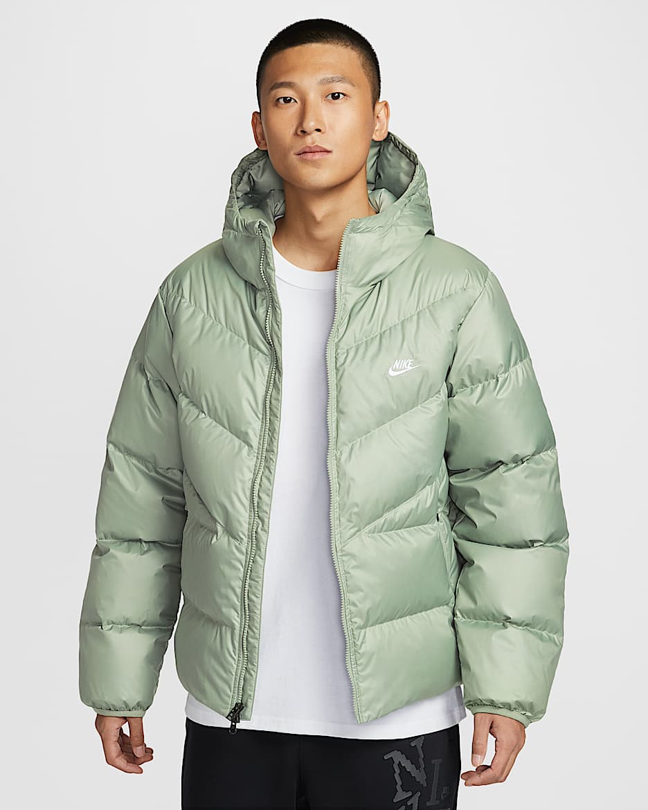 Nike Windrunner 耐克风行者系列男子拒水羽绒夹克 - 地平线绿/地平线绿/白色