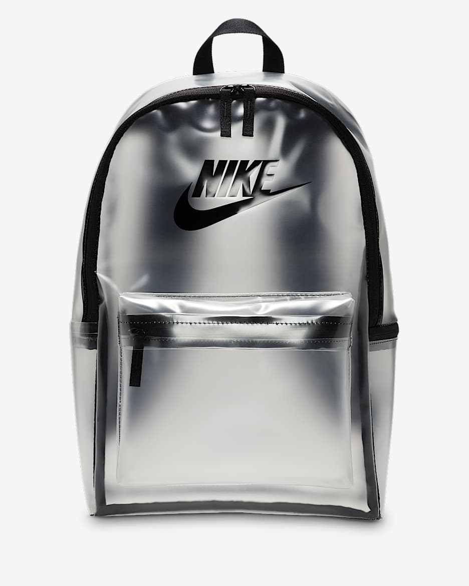 Nike Heritage Crystal 儿童双肩包 - 清透色/黑/黑