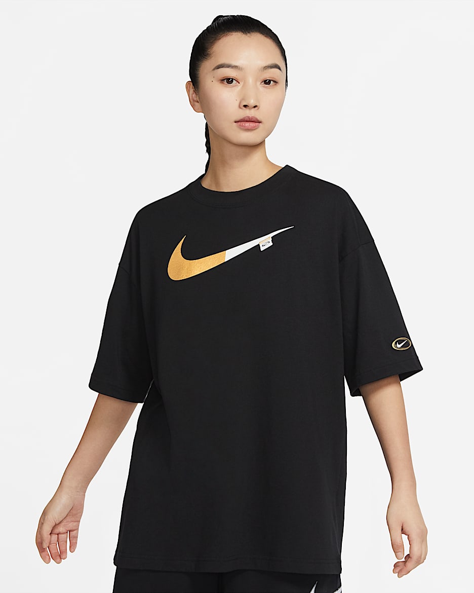 Nike Sportswear 女子T恤 - 黑