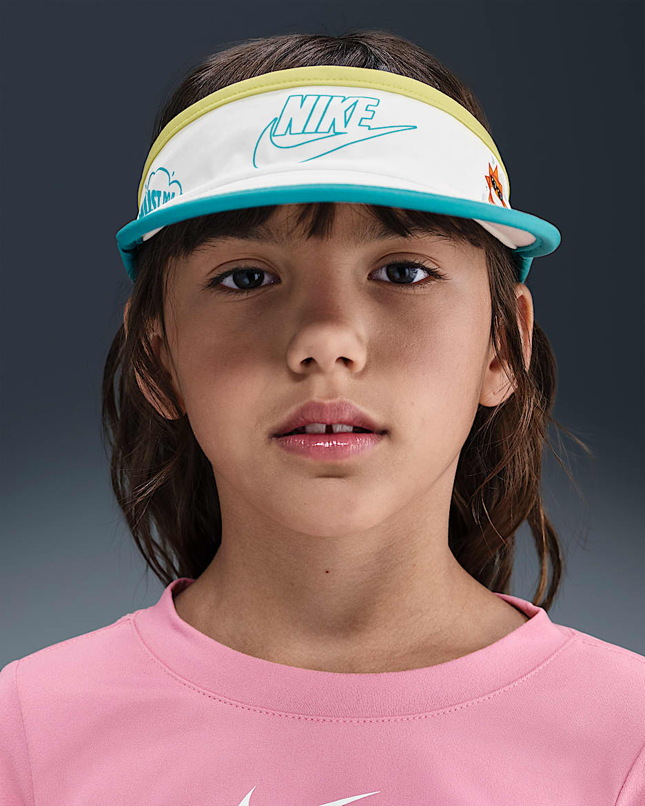 Nike Just Believe Dri-FIT 幼童速干遮阳帽 - 帆白