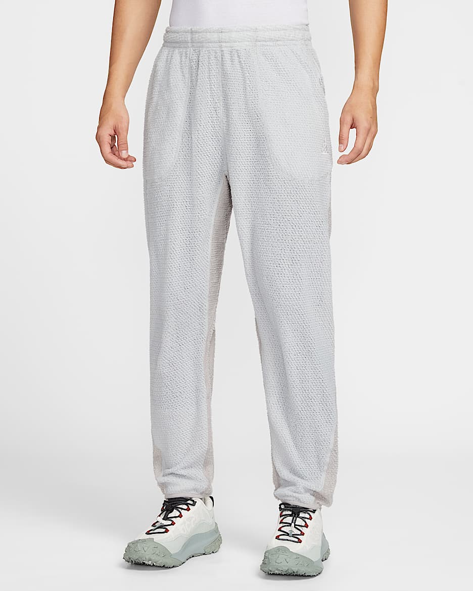 Nike ACG 男子加绒九分裤 - 雾灰/大学灰/尘光子色/山峰白