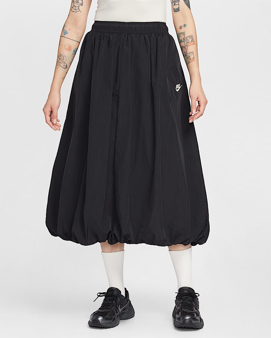 Nike Sportswear Windrunner 女子半身裙 - 黑/粉白