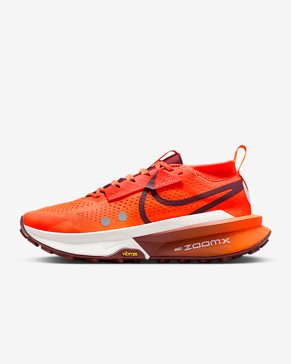 Nike Zegama 2 女子户外越野跑步鞋 - 橙红/冰川蓝/帆白/暗队红