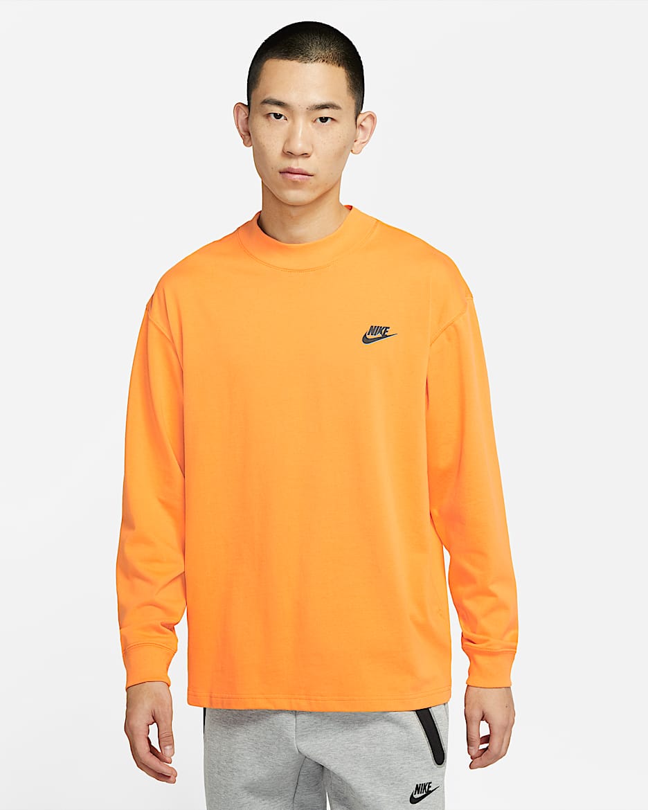 Nike Sportswear 男子长袖上衣 - 金桔黄