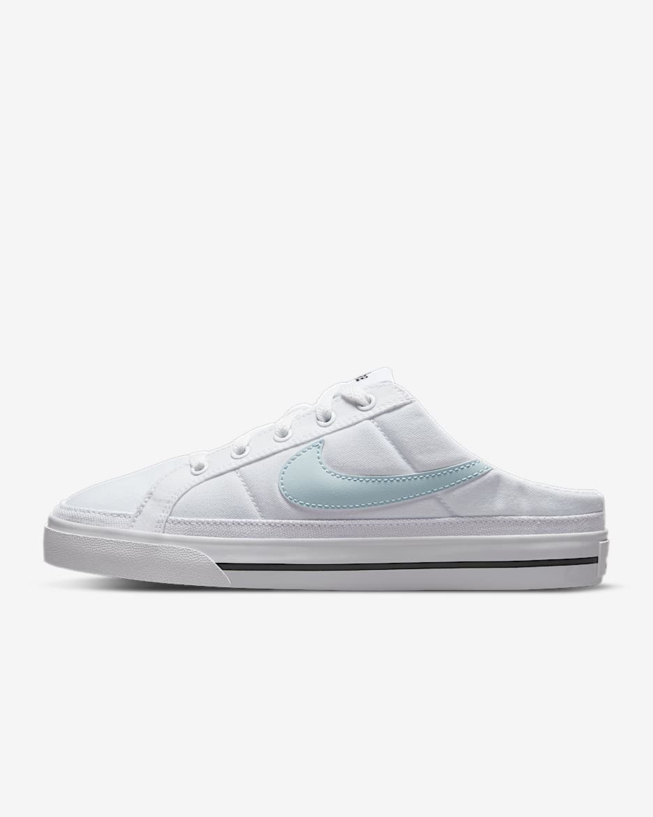 Nike Court Legacy 女子运动鞋板鞋 - 白色/白色/黑/足球灰